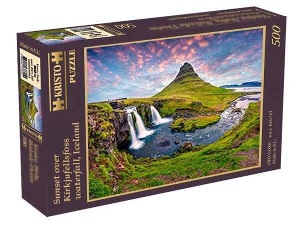 Залез над водопад Kirkjufellsfoss, Исландия