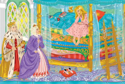 Принцесата и граховото зърно - пъзел с приказка и плакат