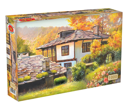 Боженци през есента  художник - Магдалена Ганчева