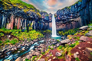 Водопадът Suartifoss, Исландия