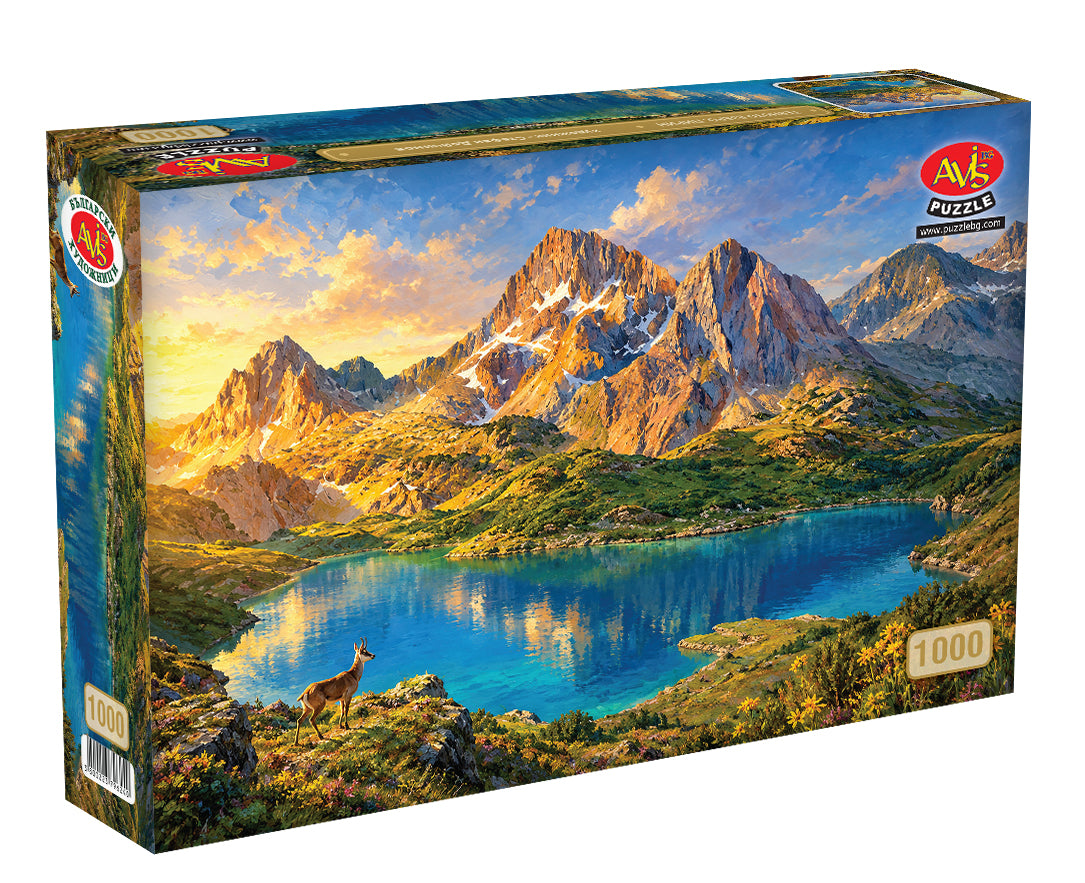 Тевното езеро, Пирин -  художник Стефан Дойчинов