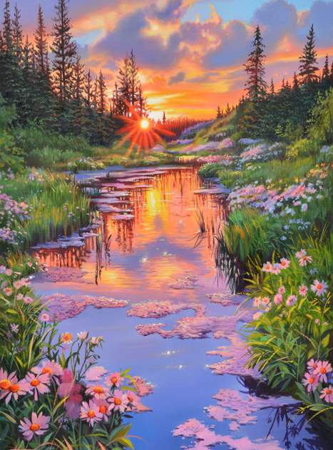 Залез - художник Магдалена Петкова